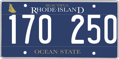 RI license plate 170250