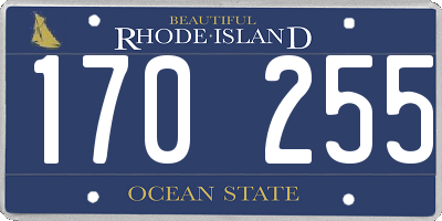 RI license plate 170255