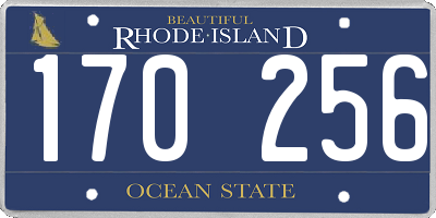 RI license plate 170256