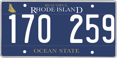 RI license plate 170259