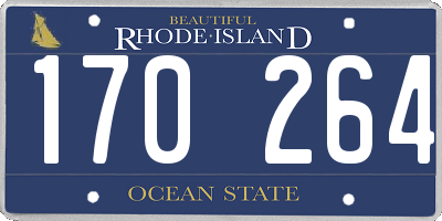 RI license plate 170264