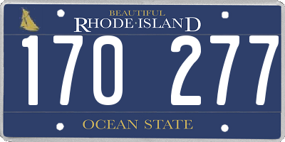 RI license plate 170277
