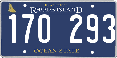 RI license plate 170293