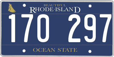 RI license plate 170297