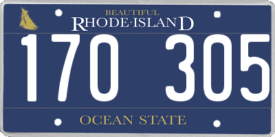 RI license plate 170305