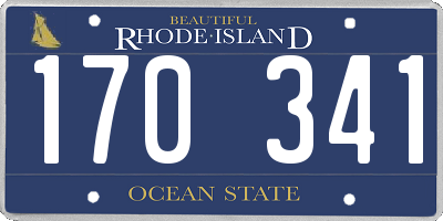 RI license plate 170341