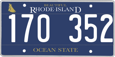 RI license plate 170352