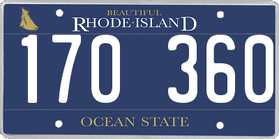 RI license plate 170360