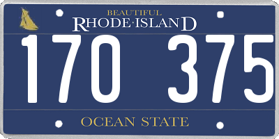 RI license plate 170375