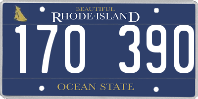 RI license plate 170390