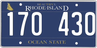 RI license plate 170430
