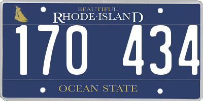RI license plate 170434