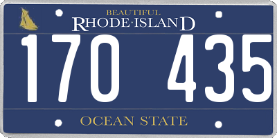 RI license plate 170435