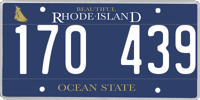 RI license plate 170439