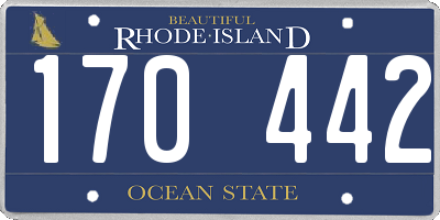 RI license plate 170442
