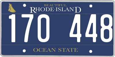 RI license plate 170448