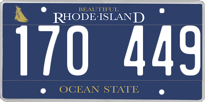 RI license plate 170449