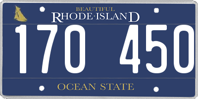 RI license plate 170450