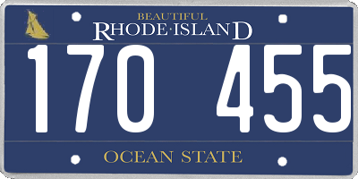 RI license plate 170455