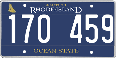 RI license plate 170459