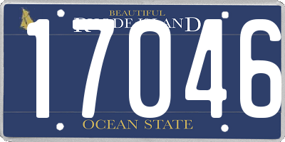 RI license plate 17046