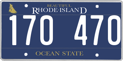 RI license plate 170470