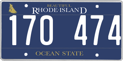 RI license plate 170474