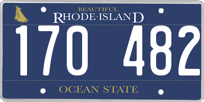 RI license plate 170482