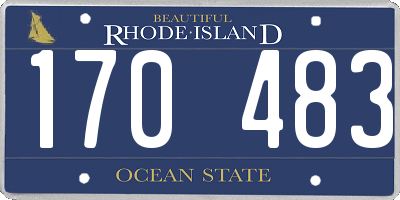 RI license plate 170483