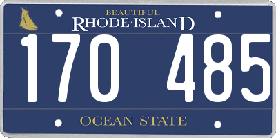 RI license plate 170485