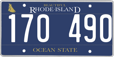 RI license plate 170490