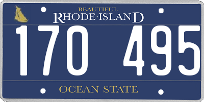 RI license plate 170495