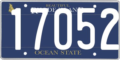 RI license plate 17052