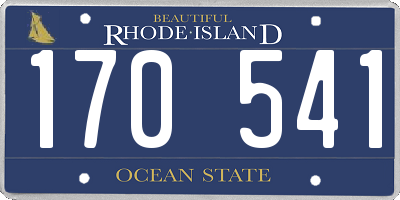 RI license plate 170541