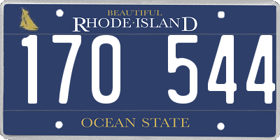 RI license plate 170544