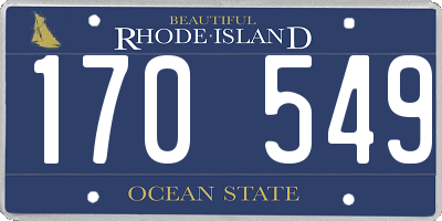 RI license plate 170549