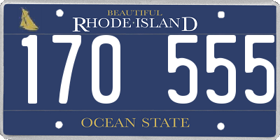 RI license plate 170555