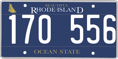 RI license plate 170556