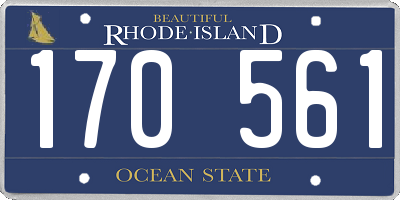 RI license plate 170561