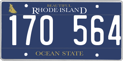 RI license plate 170564