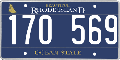 RI license plate 170569