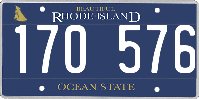 RI license plate 170576