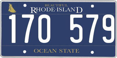 RI license plate 170579