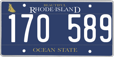 RI license plate 170589