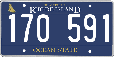 RI license plate 170591
