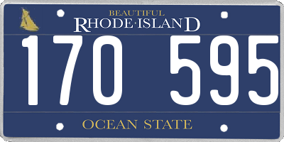 RI license plate 170595
