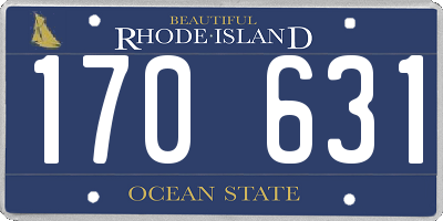 RI license plate 170631