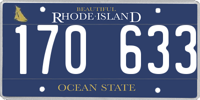 RI license plate 170633