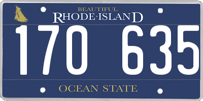 RI license plate 170635