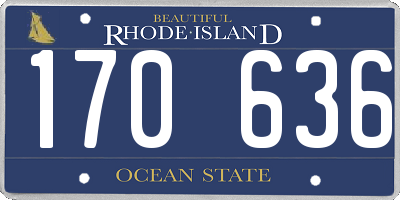 RI license plate 170636